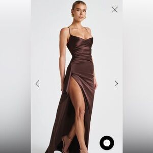 BabyBoo Helen Maxi Dress Plum Brown S